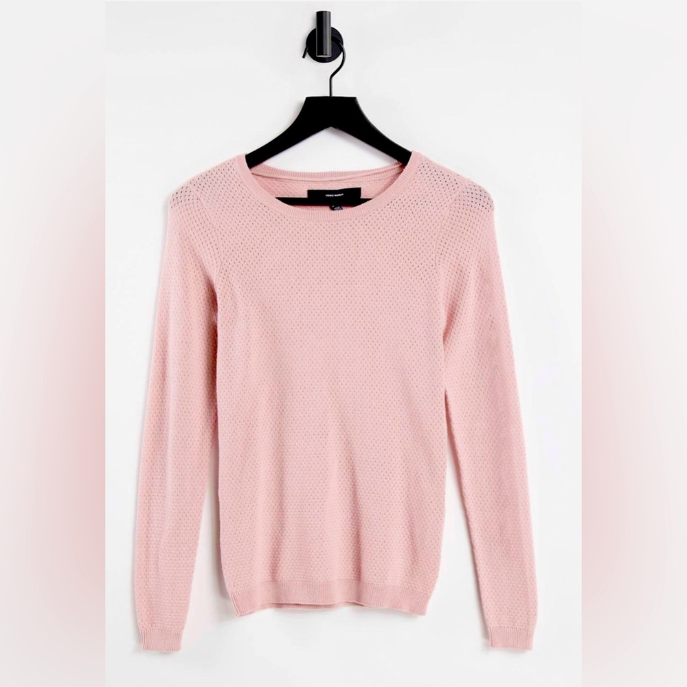 Vero Moda round neck sweater in pink